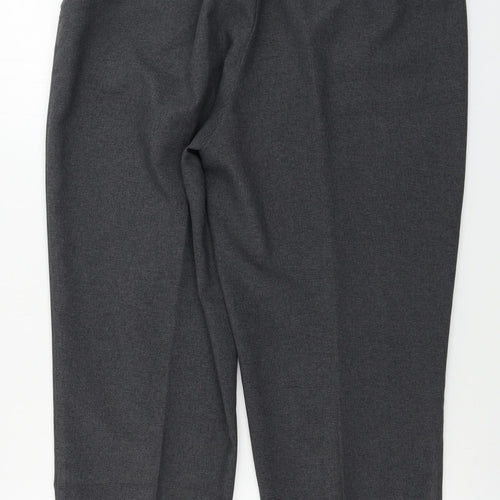 EWM Womens Grey Paisley  Trousers  Size 34 in L25 in
