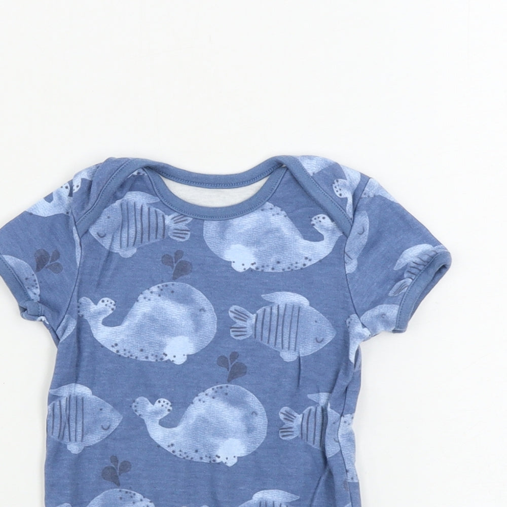 George  Boys Blue   Babygrow One-Piece Size 12-18 Months
