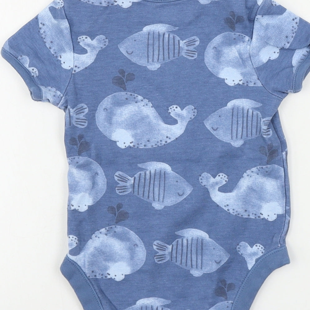 George  Boys Blue   Babygrow One-Piece Size 12-18 Months