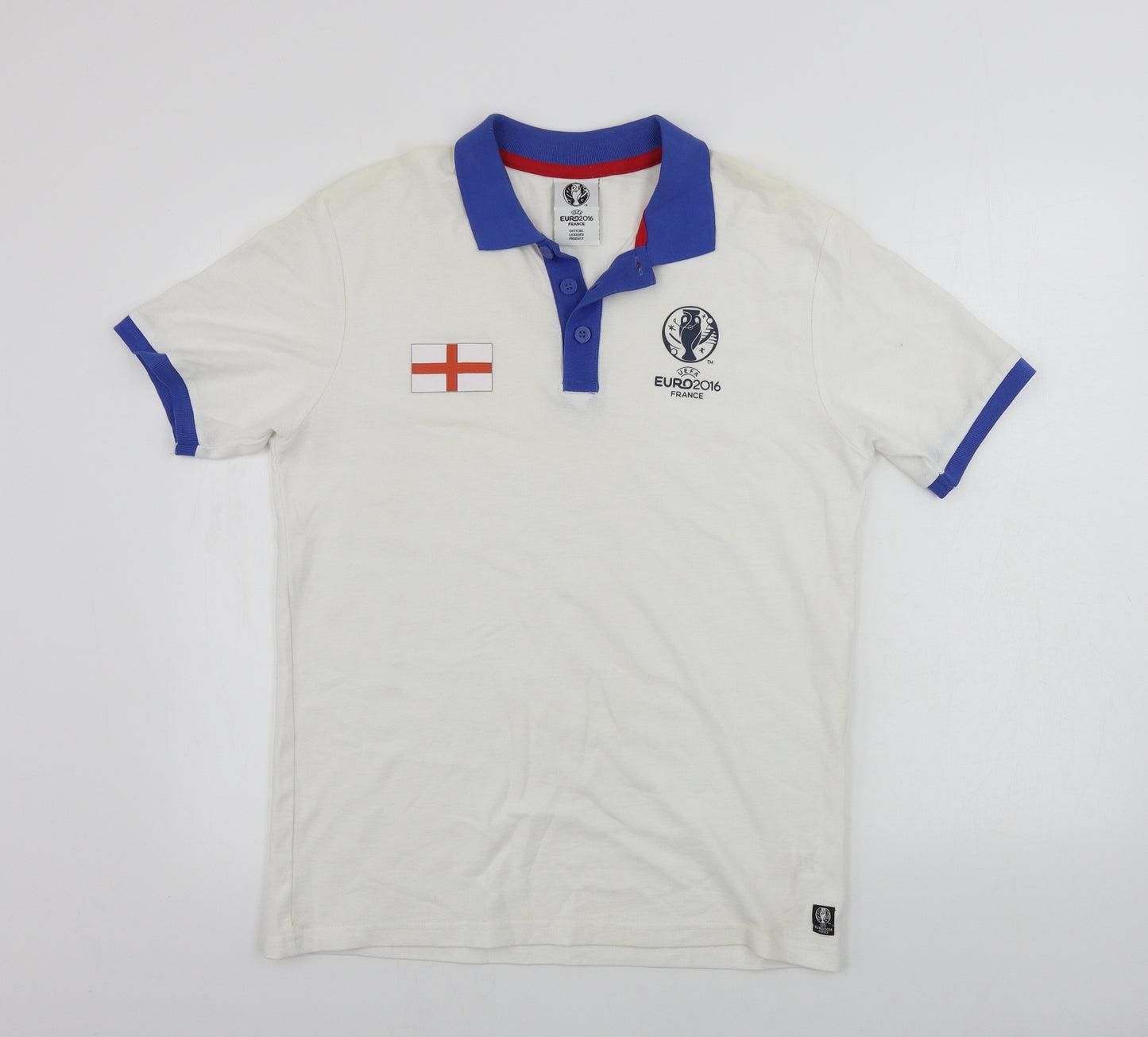 euro 2016 france  Mens White    Polo Size S