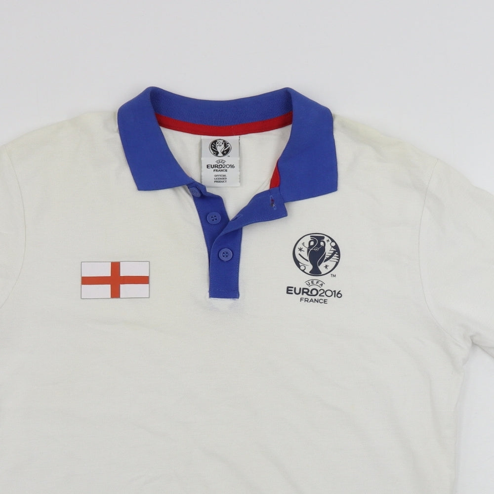 euro 2016 france  Mens White    Polo Size S