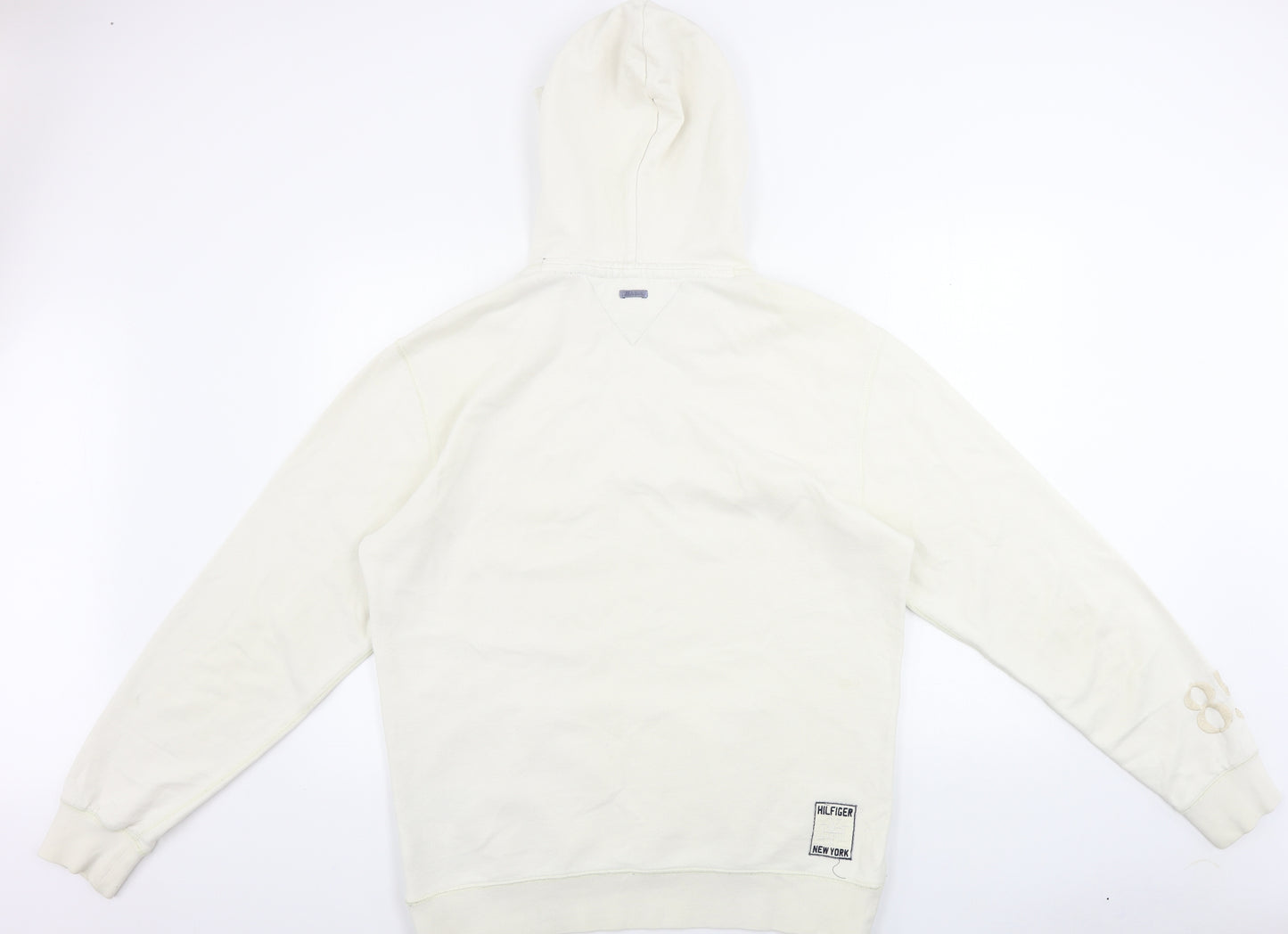 Tommy Hilfiger  Mens Ivory   Pullover Hoodie Size XL