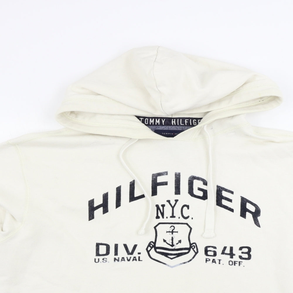 Tommy Hilfiger  Mens Ivory   Pullover Hoodie Size XL