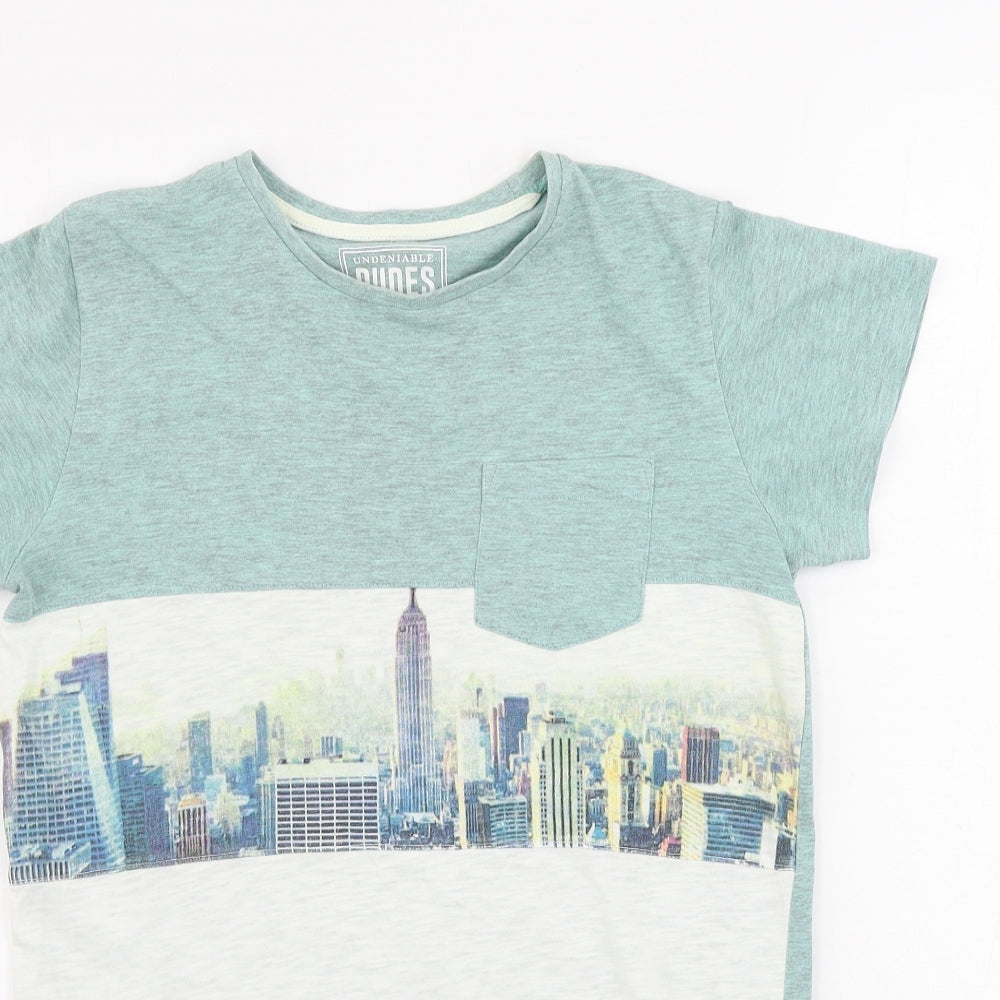 Matalan  Boys Green   Basic T-Shirt Size 12 Years