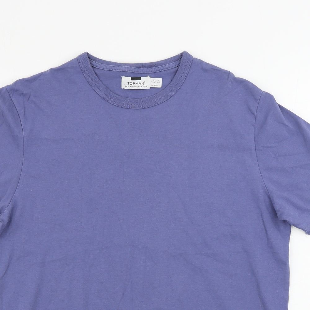 Topman  Mens Blue    T-Shirt Size M
