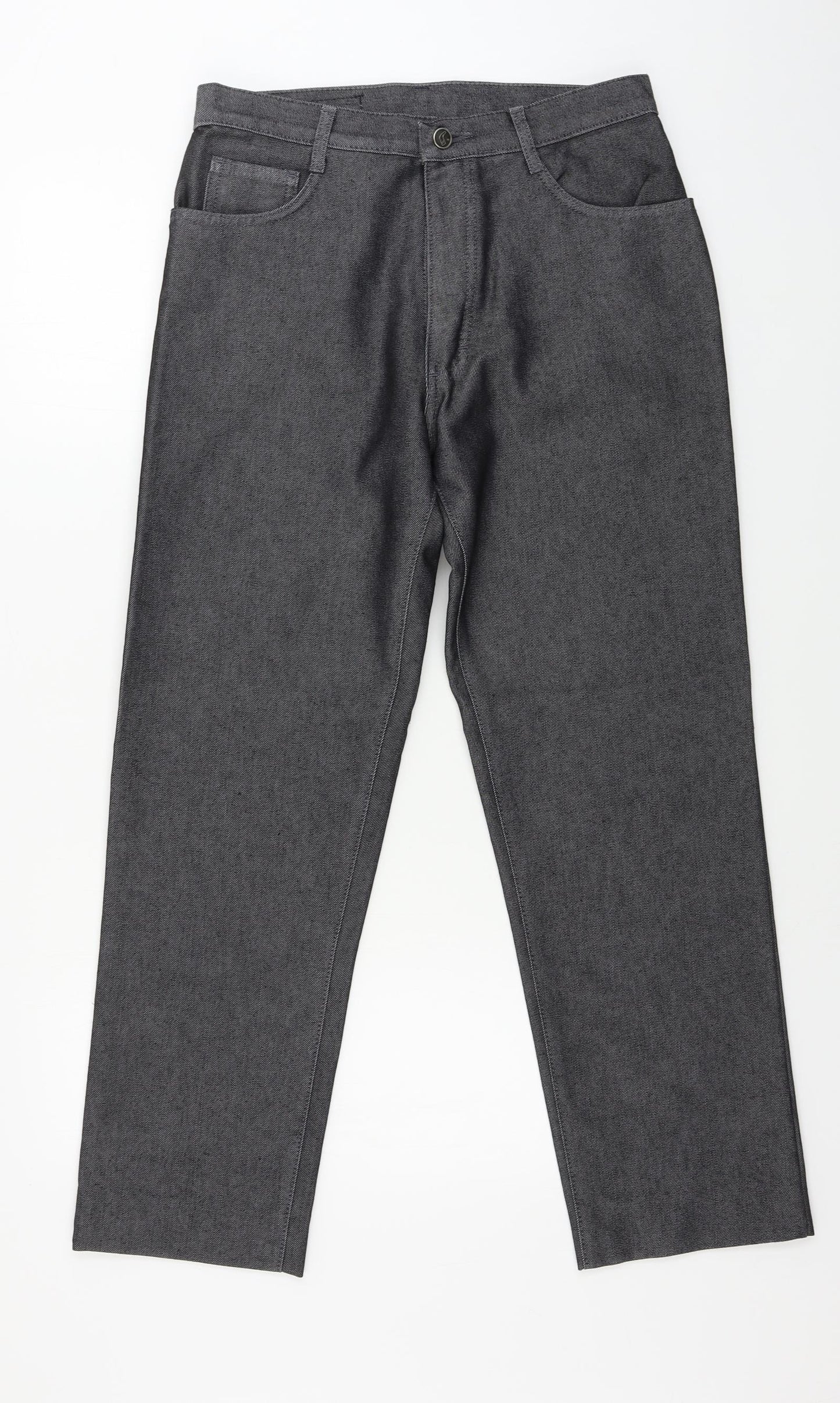 jist  Mens Grey Houndstooth  Straight Jeans Size 30 in L27 in