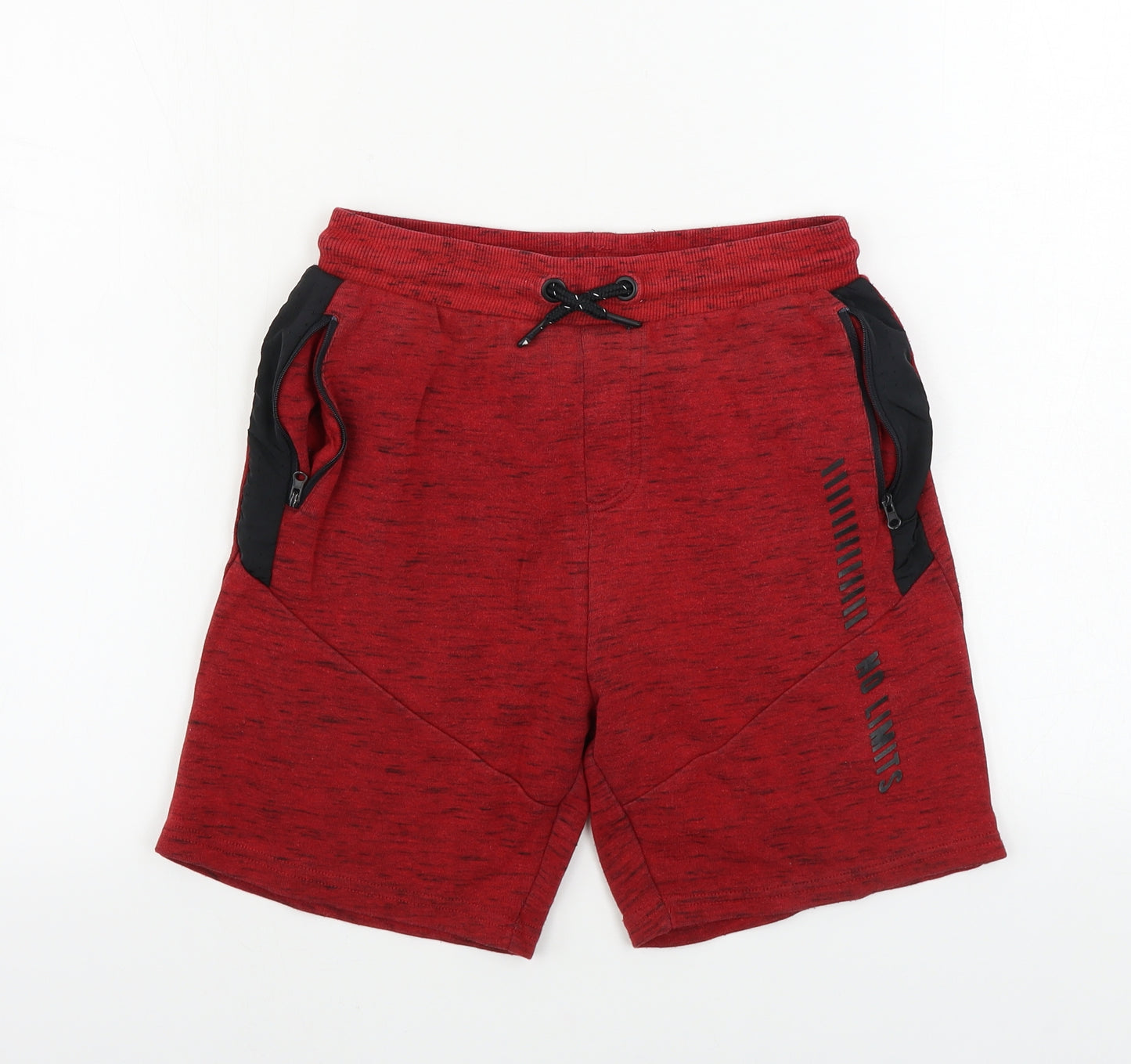George  Boys Red   Sweat Shorts Size 11-12 Years