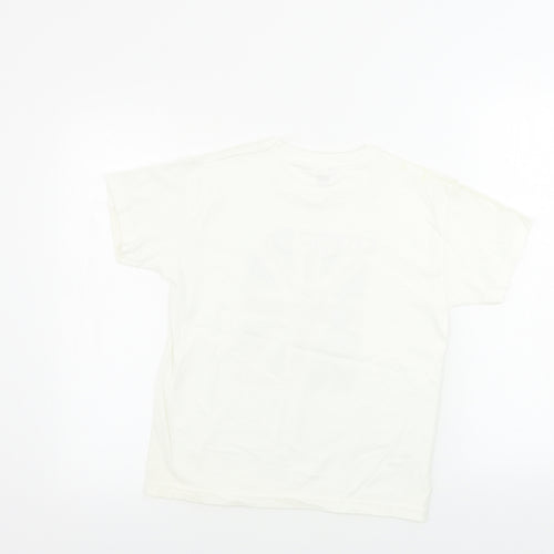 Fruit of the Loom  Boys Ivory   Basic T-Shirt Size 7-8 Years