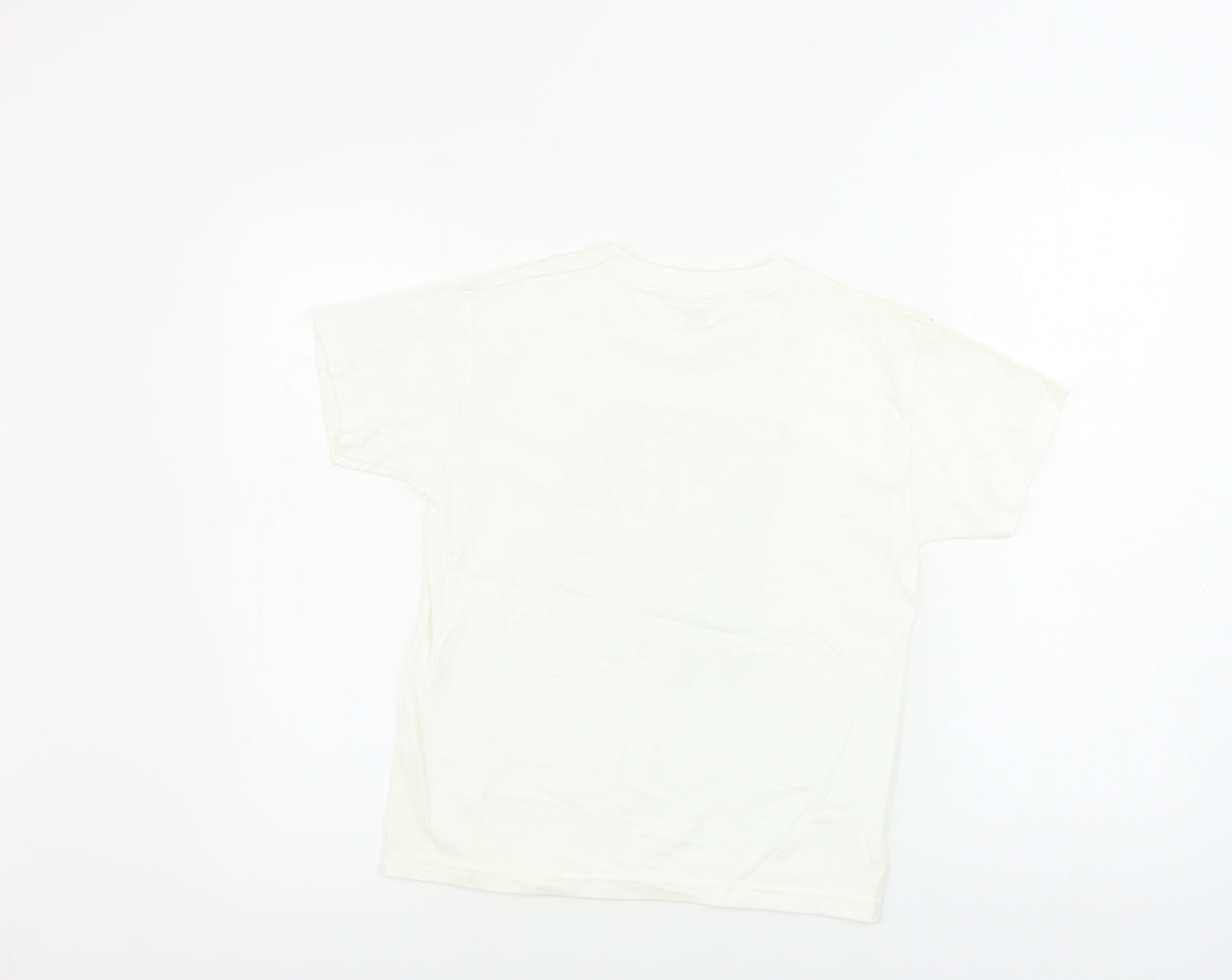 Fruit of the Loom  Boys Ivory   Basic T-Shirt Size 7-8 Years