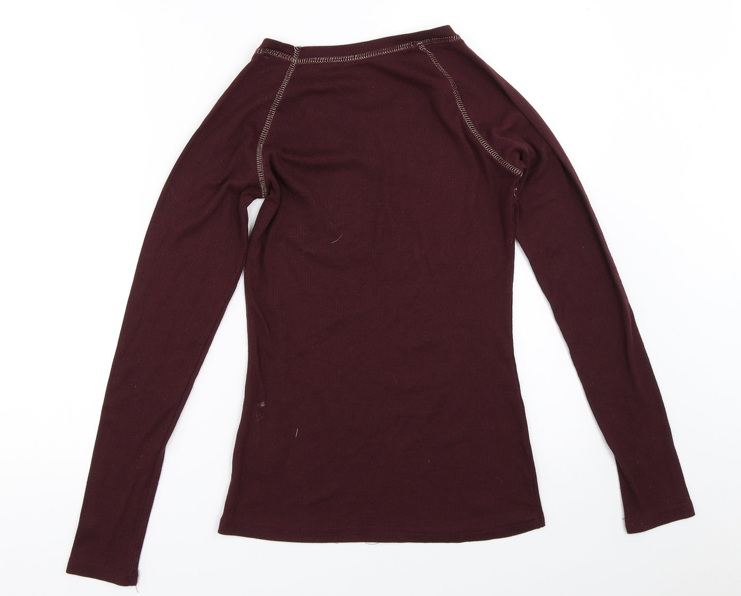 Primark Womens Purple Solid  Top Pyjama Top Size M
