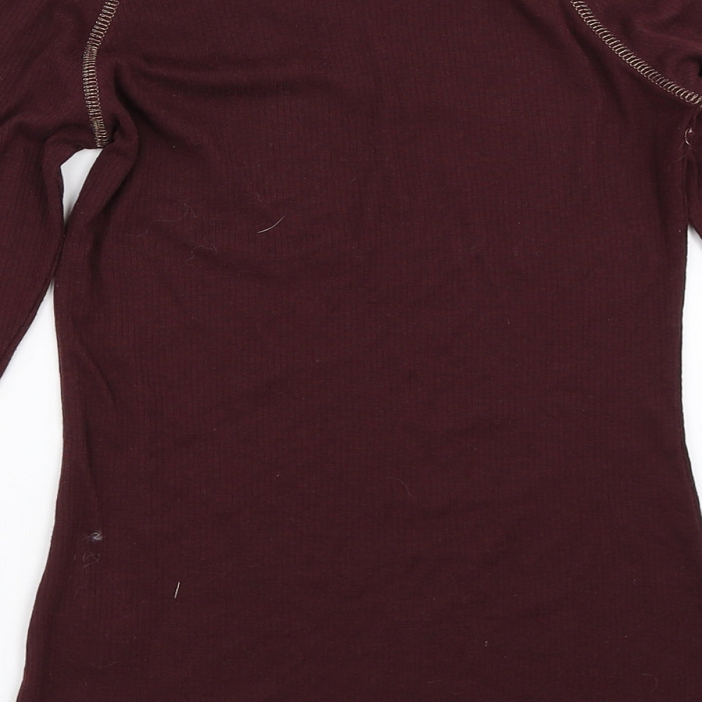 Primark Womens Purple Solid  Top Pyjama Top Size M