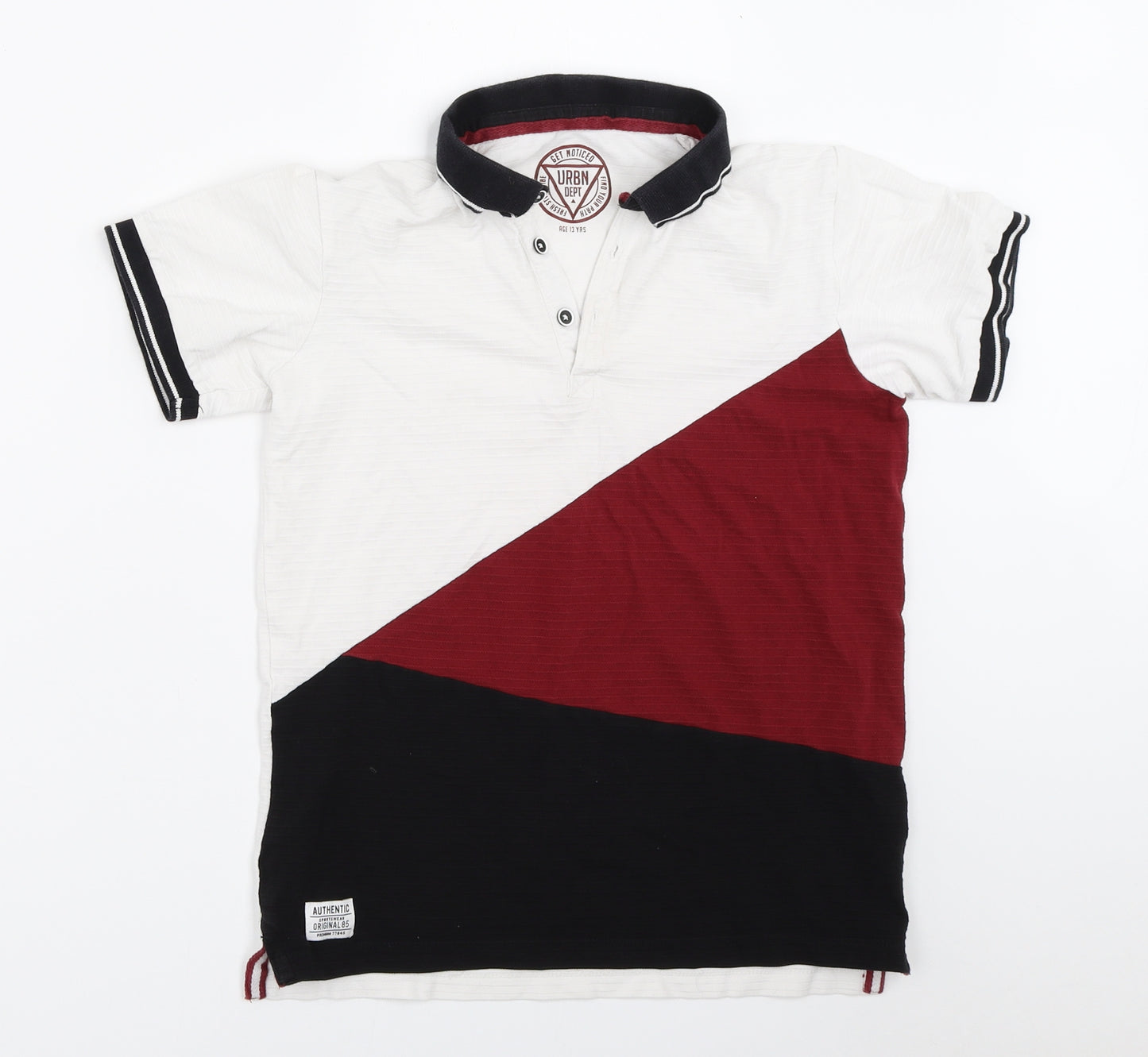 Matalan Boys White   Basic Polo Size 13 Years