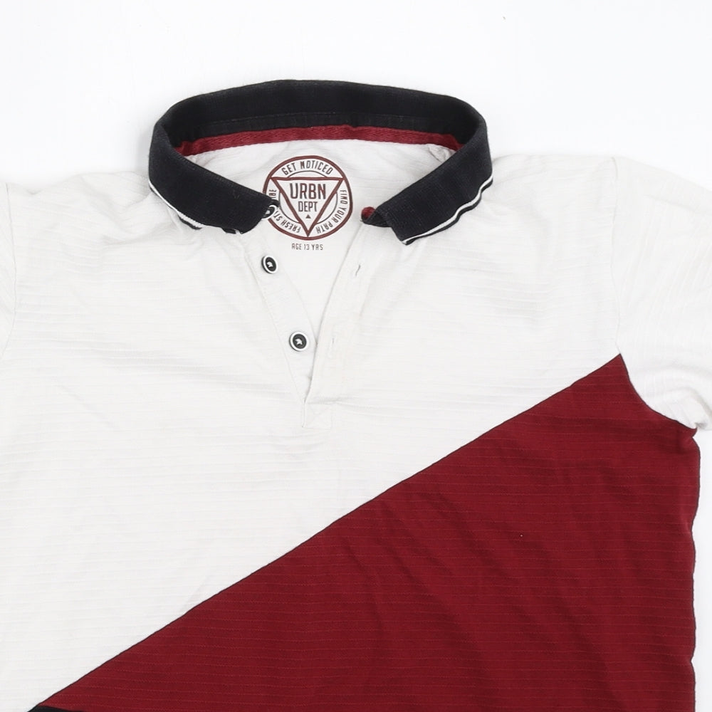 Matalan Boys White   Basic Polo Size 13 Years