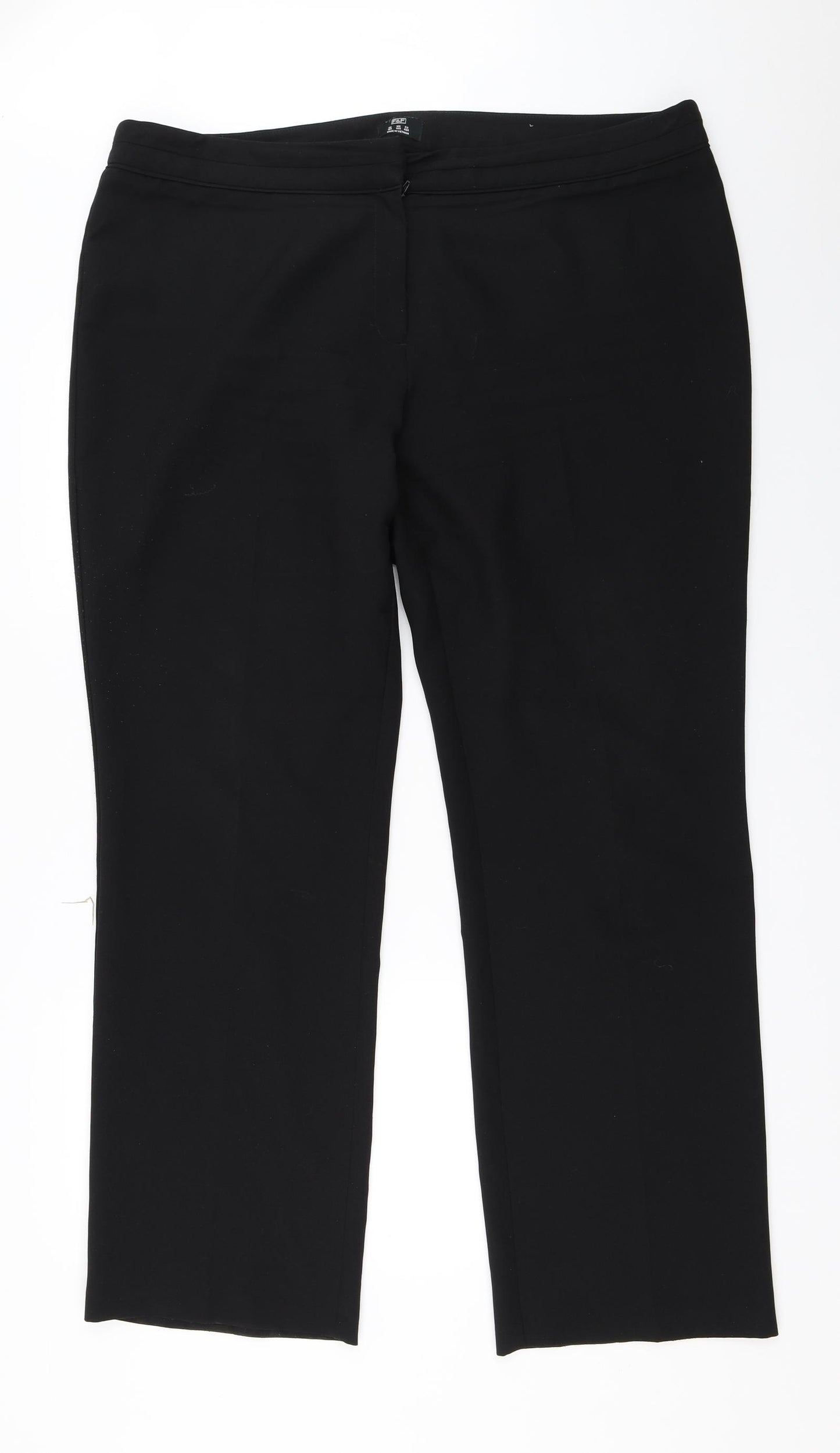 F&F Womens Black   Trousers  Size 18 L32 in