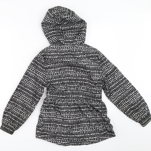 George Girls Black   Rain Coat Coat Size 7-8 Years