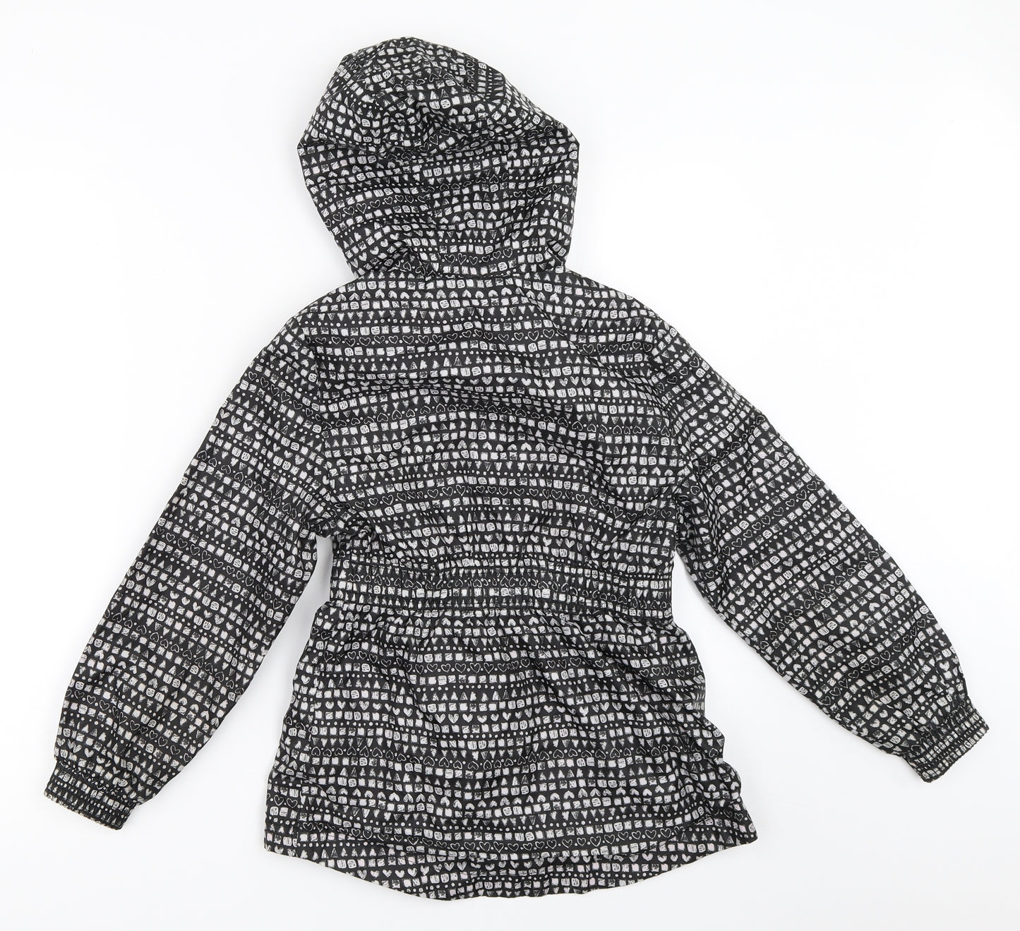 George Girls Black   Rain Coat Coat Size 7-8 Years