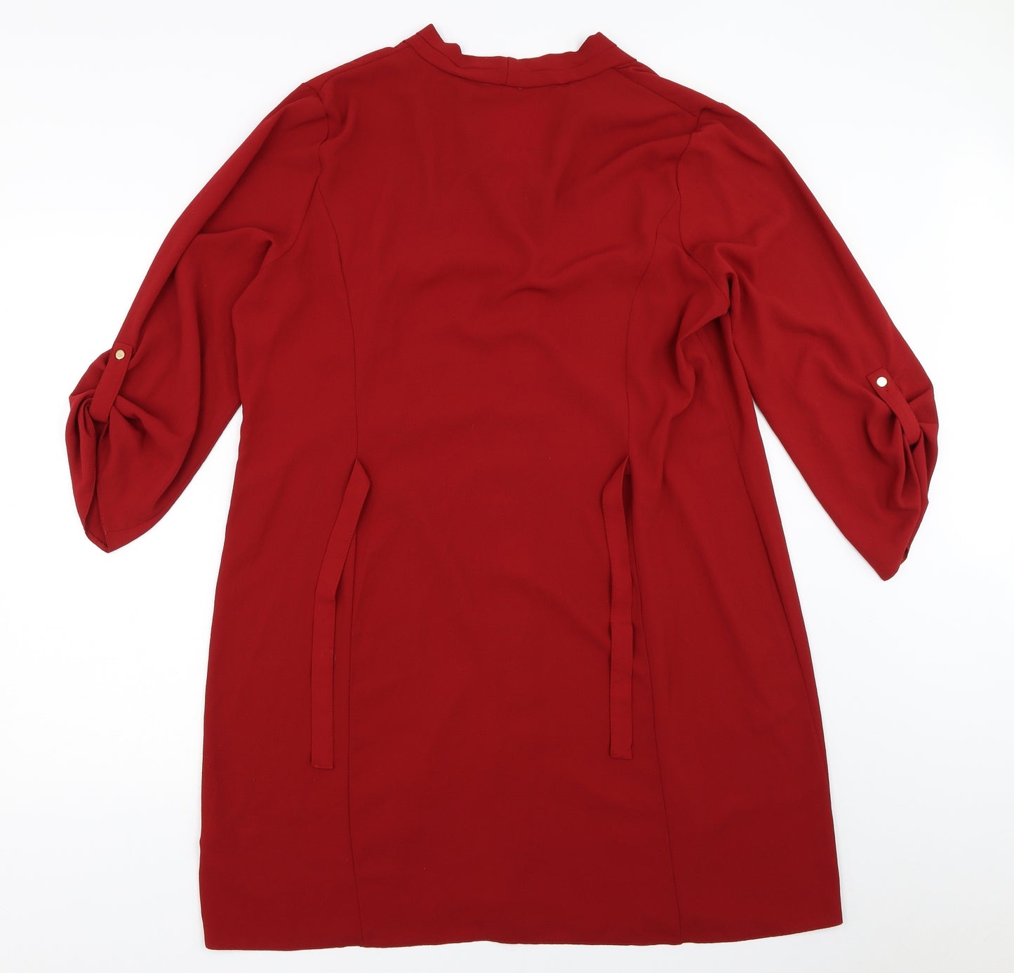 F&F Womens Red   Shirt Dress  Size 20