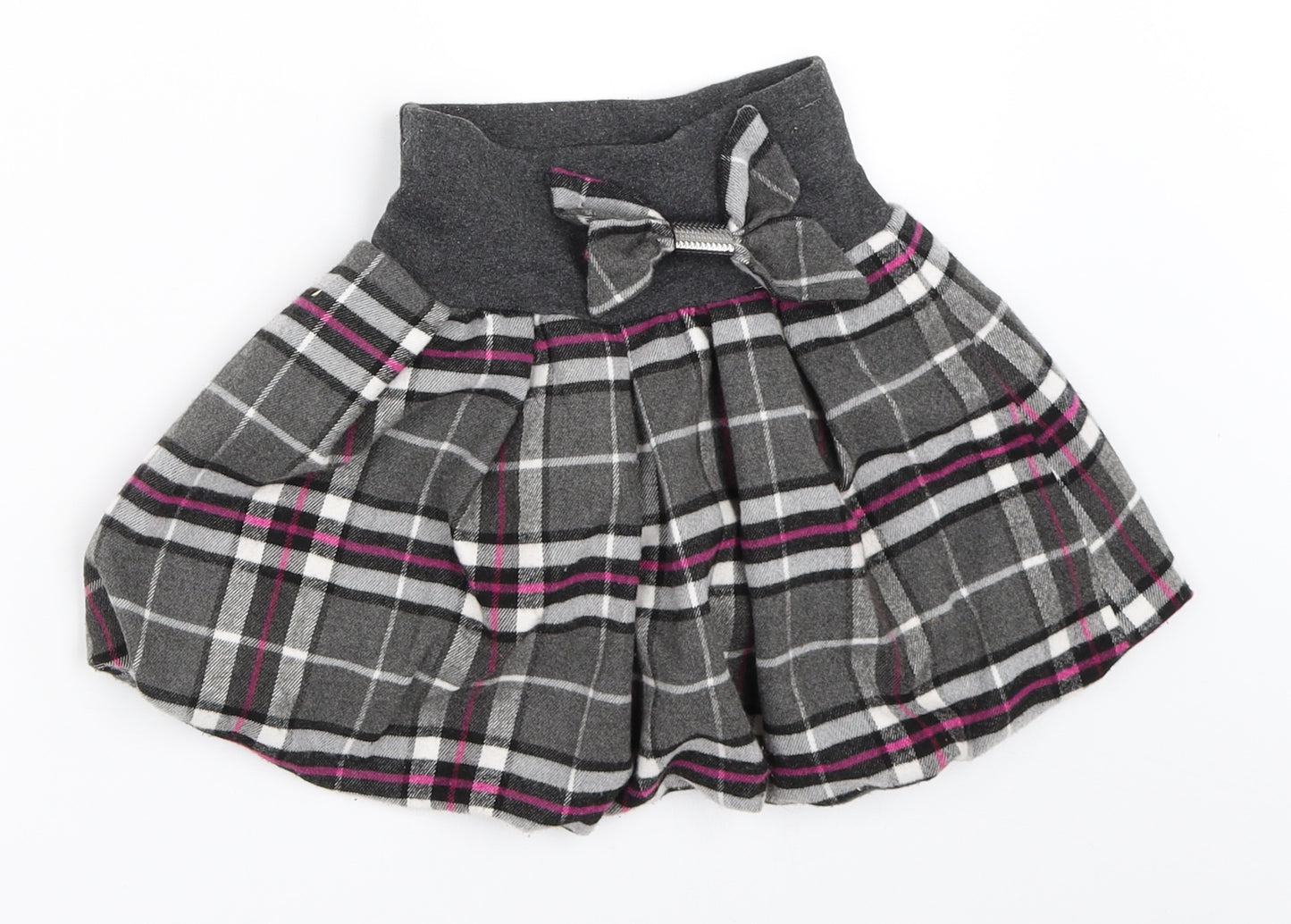 Tinex Girls Grey Check  Mini Skirt Size 7 Years
