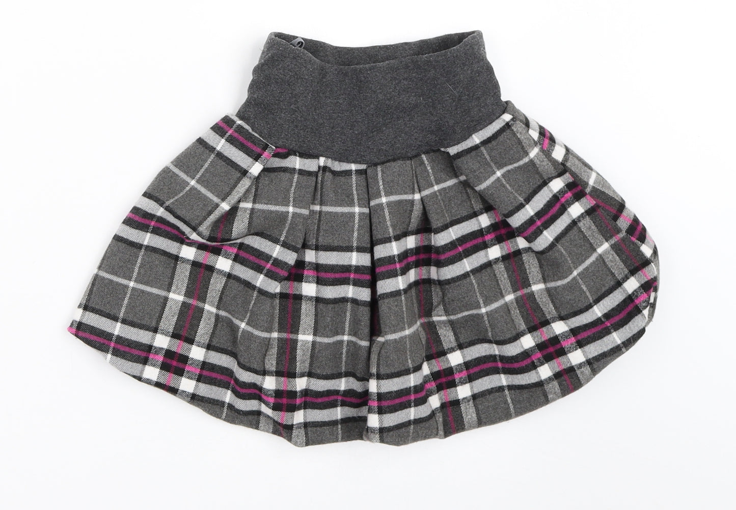 Tinex Girls Grey Check  Mini Skirt Size 7 Years