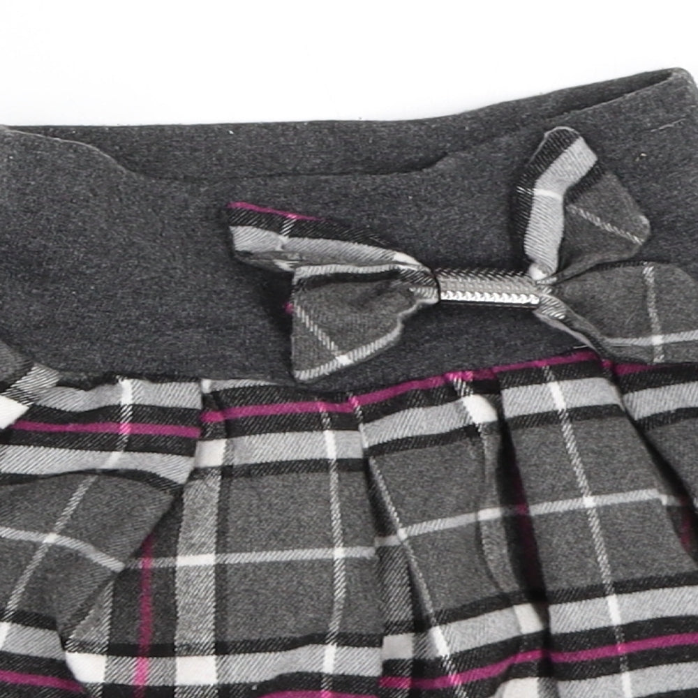 Tinex Girls Grey Check  Mini Skirt Size 7 Years