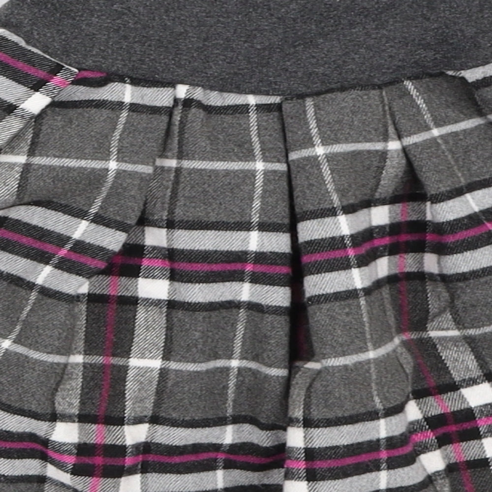 Tinex Girls Grey Check  Mini Skirt Size 7 Years