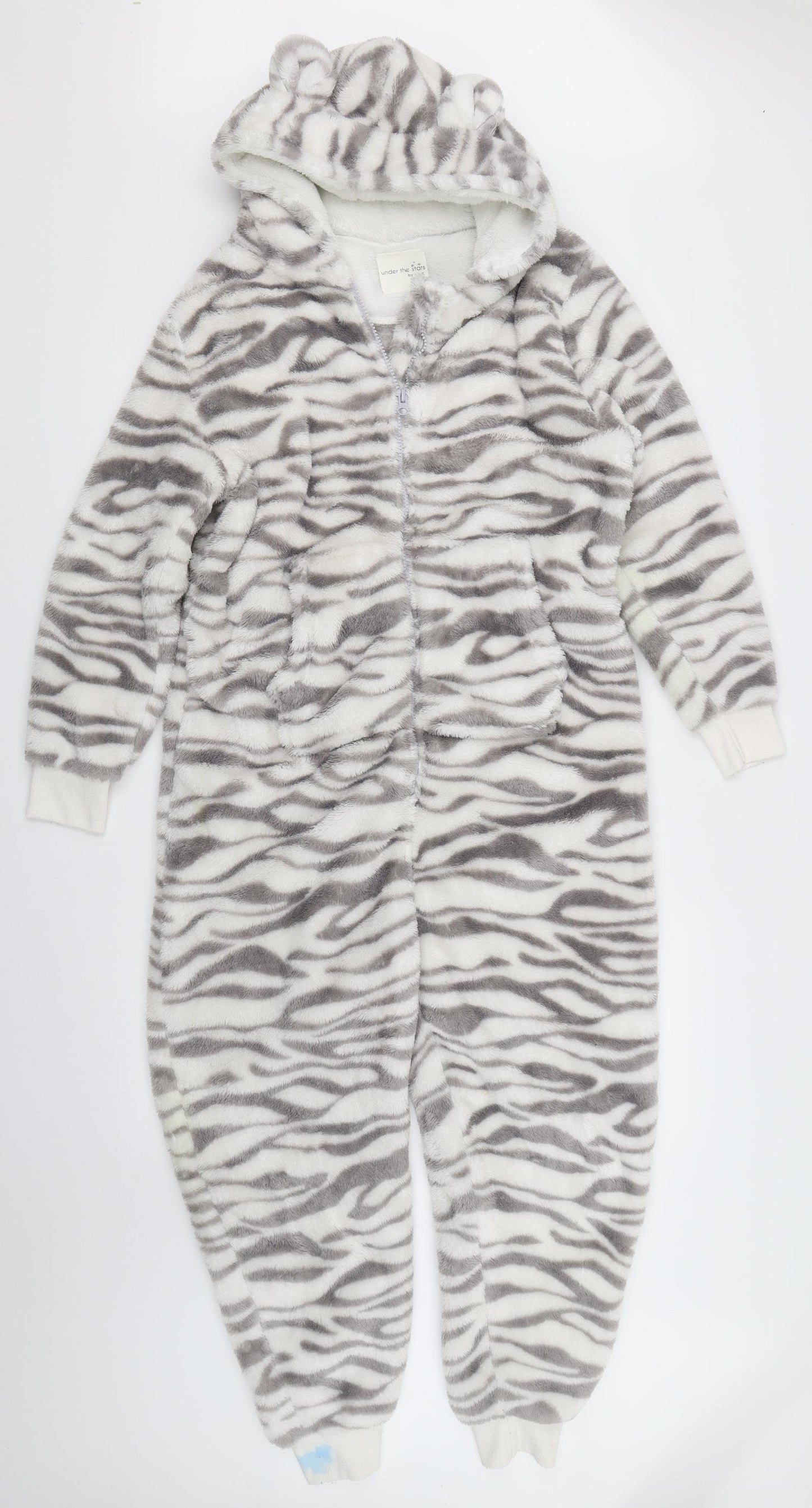 NEXT Girls White Animal Print  Top One Piece Size 12 Years