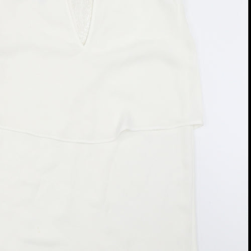 Mango Womens White   Basic Blouse Size M