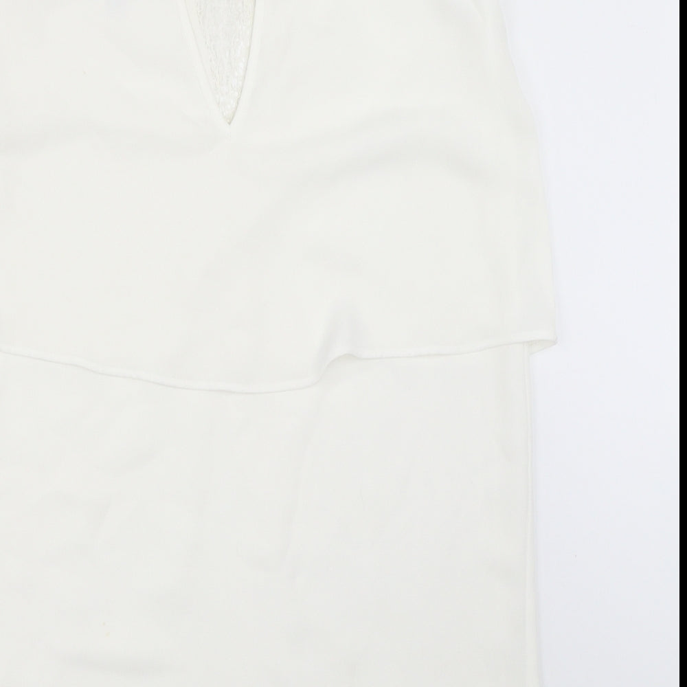 Mango Womens White   Basic Blouse Size M