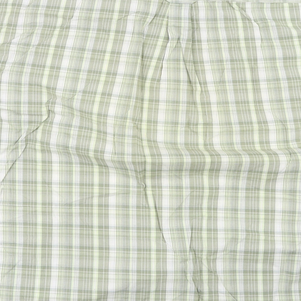 Bar Harbour Mens Green Check   Button-Up Size 3XL