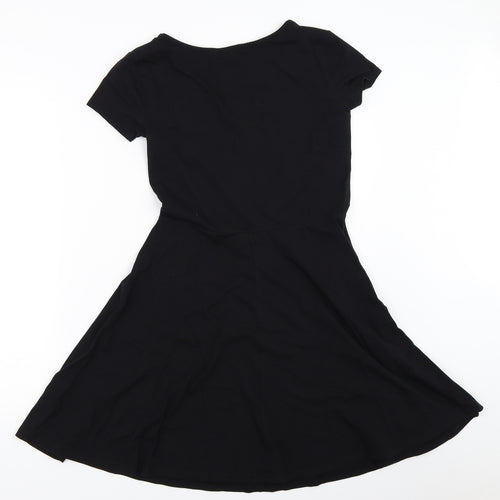 New Look Womens Black   Skater Dress  Size 12