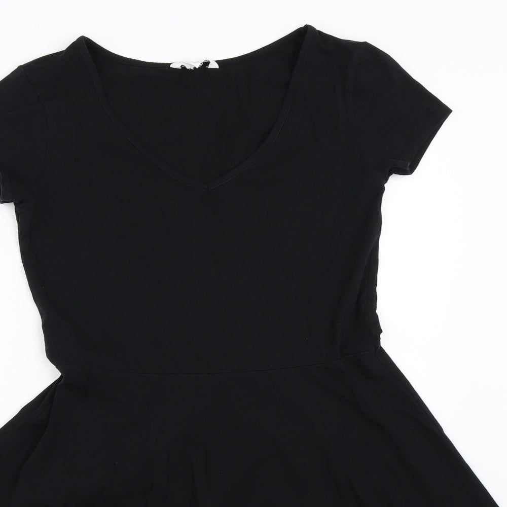 New Look Womens Black   Skater Dress  Size 12