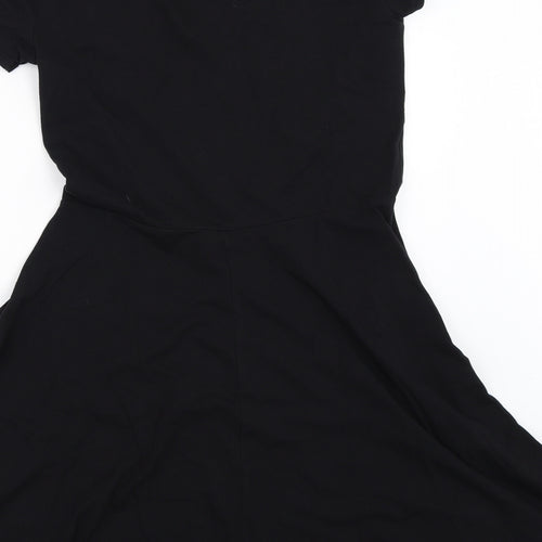 New Look Womens Black   Skater Dress  Size 12