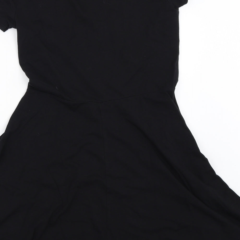 New Look Womens Black   Skater Dress  Size 12