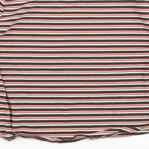 TU Girls Pink Striped  Basic T-Shirt Size 9 Years