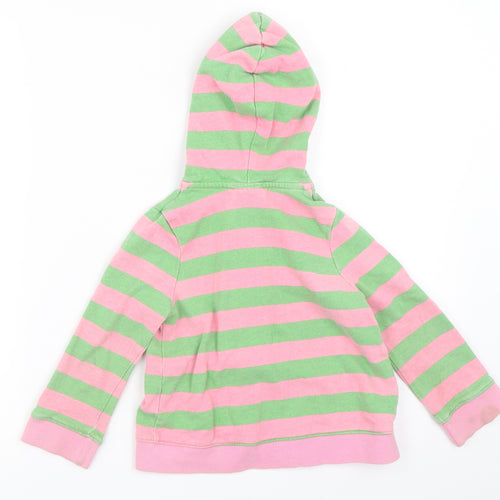 George Girls Pink Striped  Cardigan Hoodie Size 3-4 Years  - peppa pig