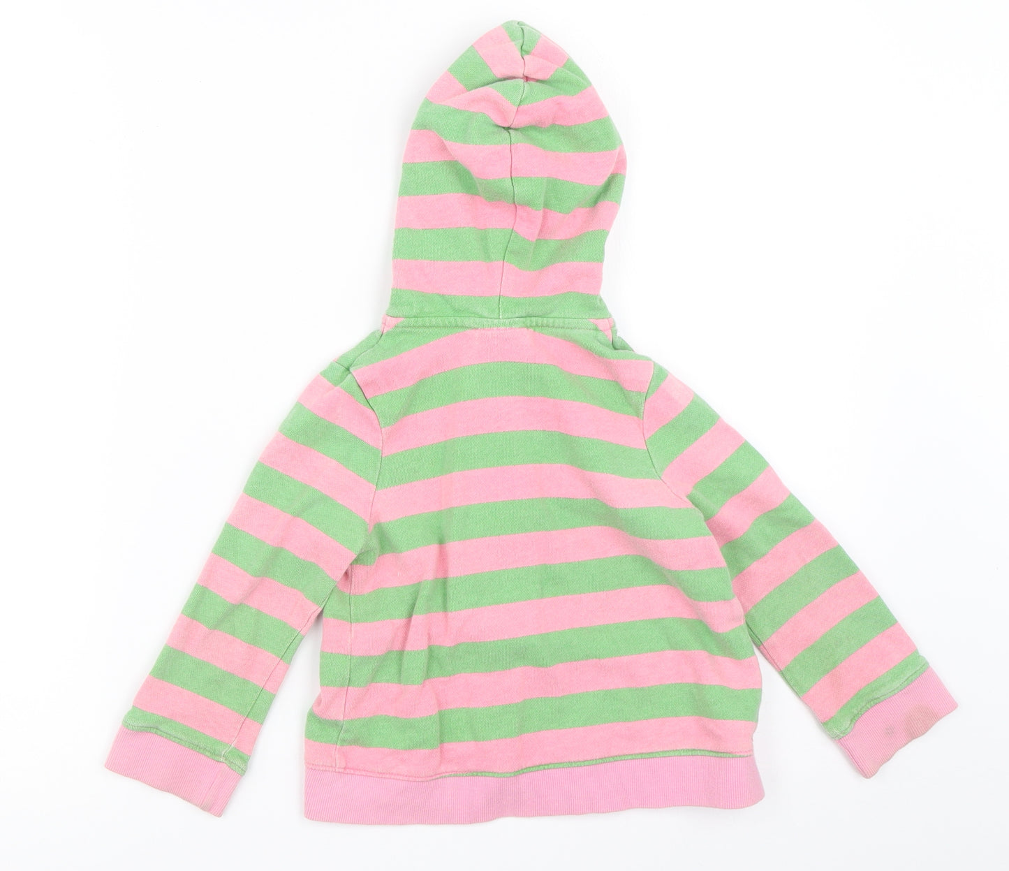 George Girls Pink Striped  Cardigan Hoodie Size 3-4 Years  - peppa pig