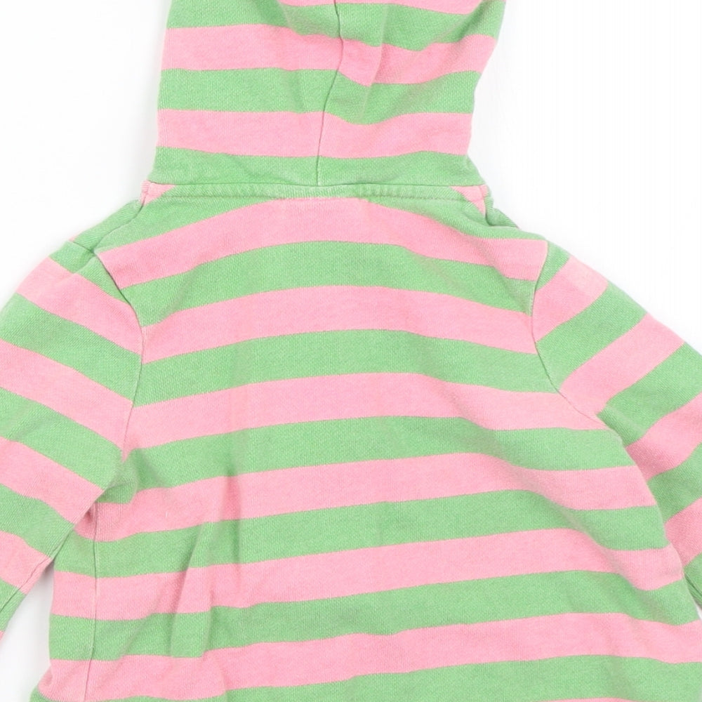 George Girls Pink Striped  Cardigan Hoodie Size 3-4 Years  - peppa pig