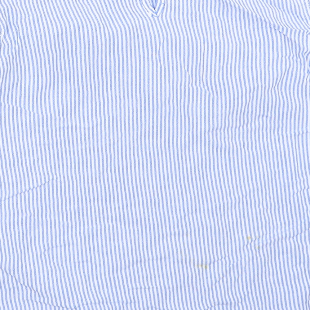 H&M Girls Blue Striped  Basic Blouse Size 14 Years