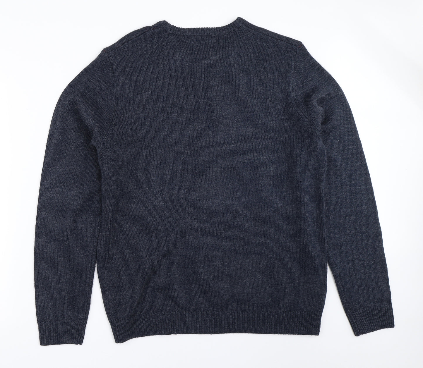 Marks and Spencer Mens Blue   Pullover Jumper Size L  - christmas