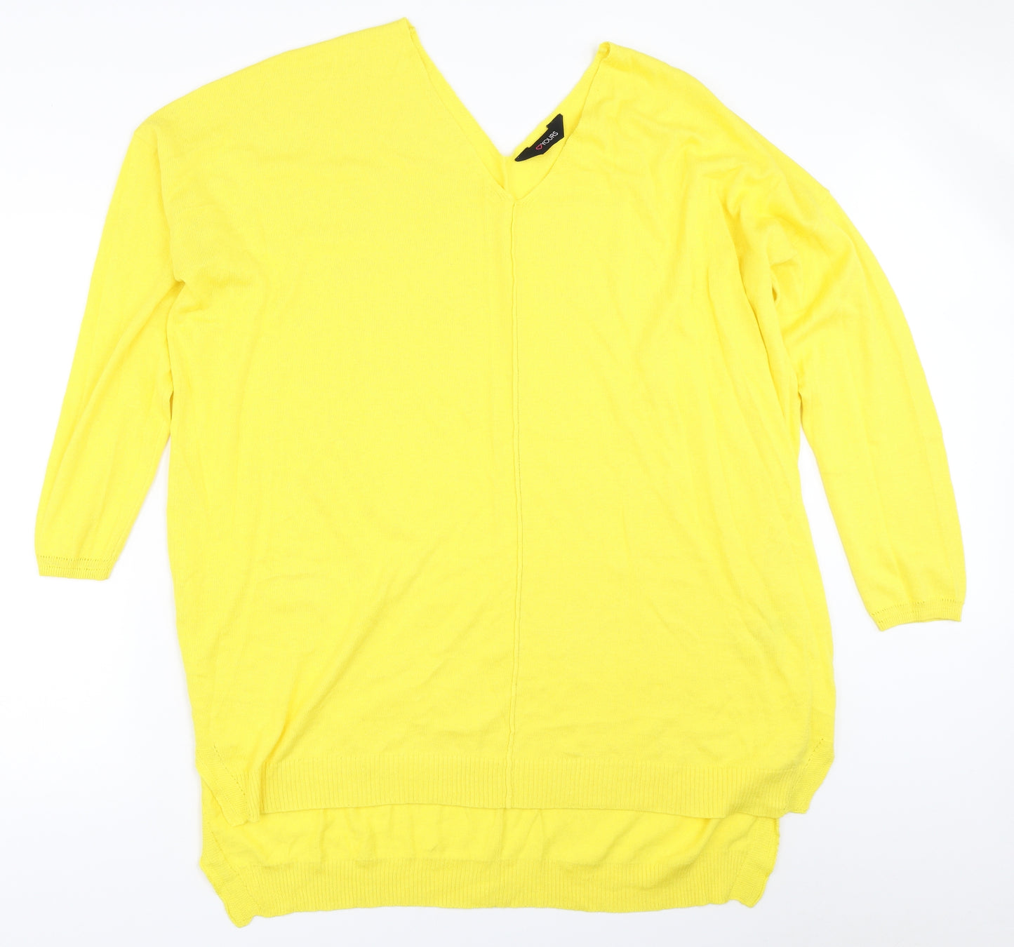 Yours Womens Yellow   Pullover Jumper Size 22
