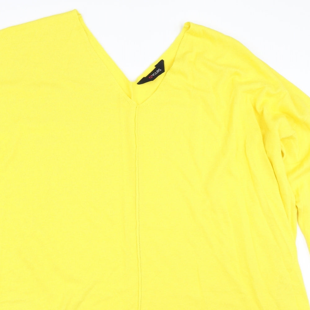 Yours Womens Yellow   Pullover Jumper Size 22