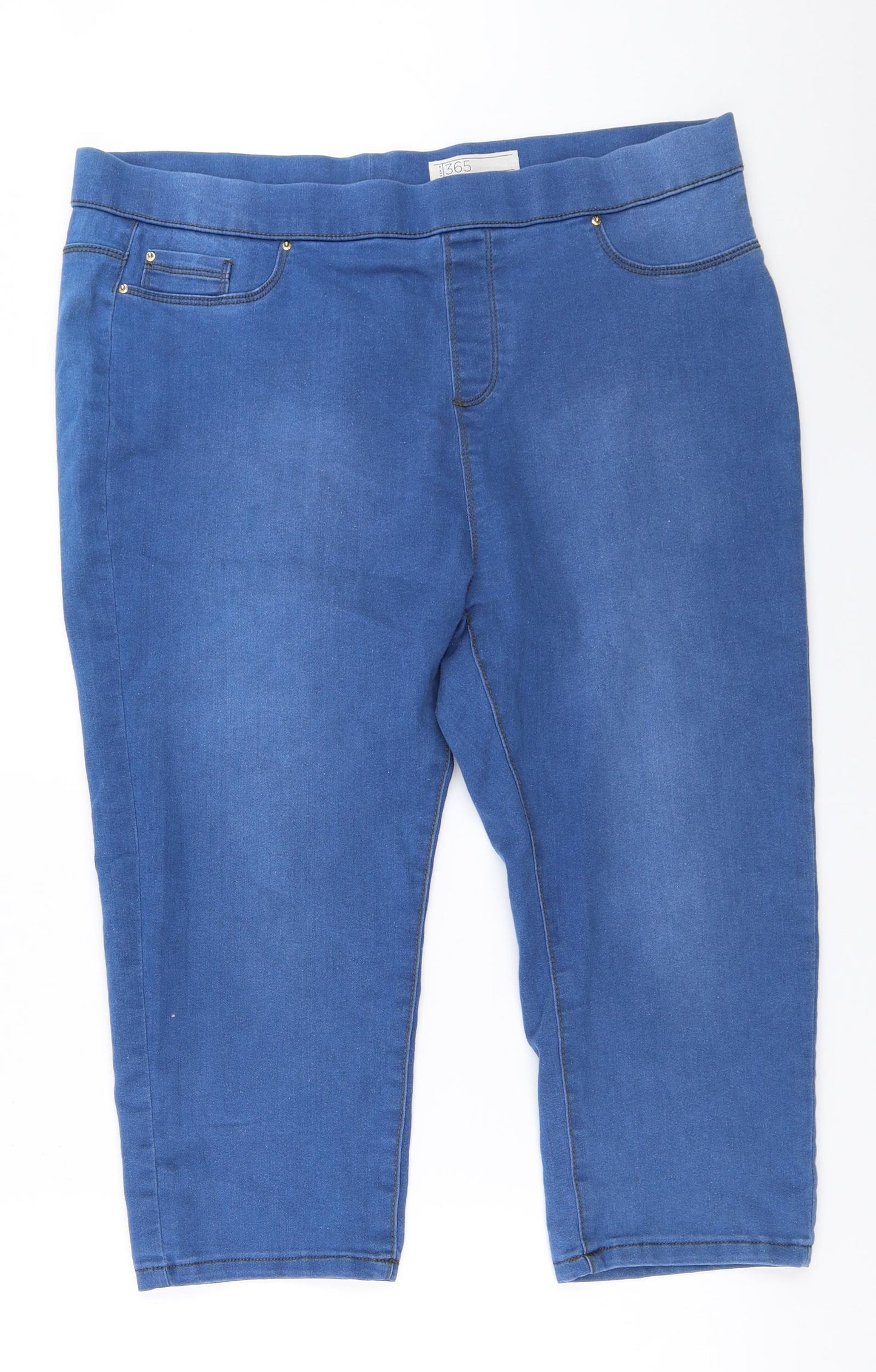 365 Denim Womens Blue   Cropped Jeans Size 18 L20 in