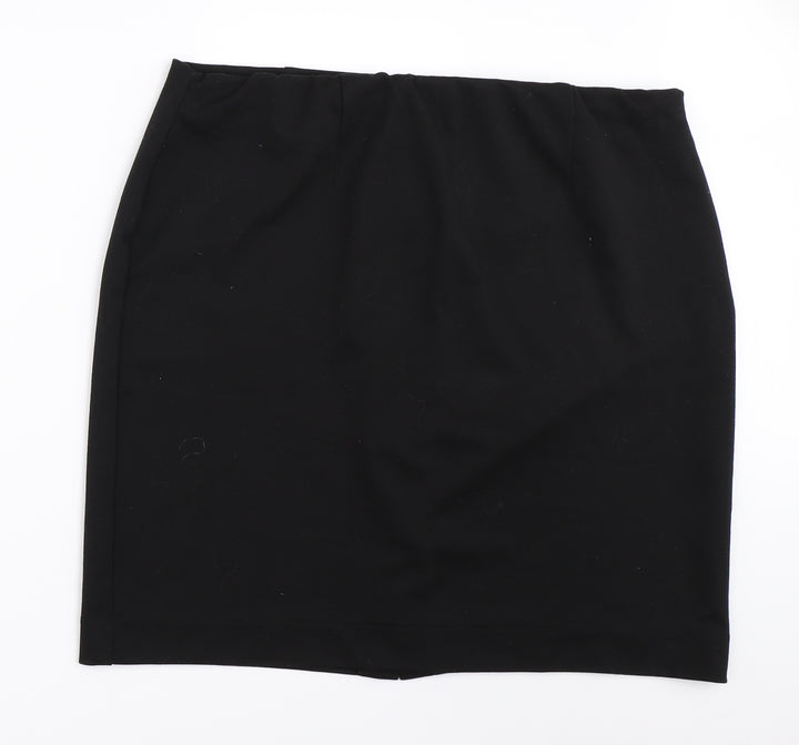 DASH Womens Black   Straight & Pencil Skirt Size XL