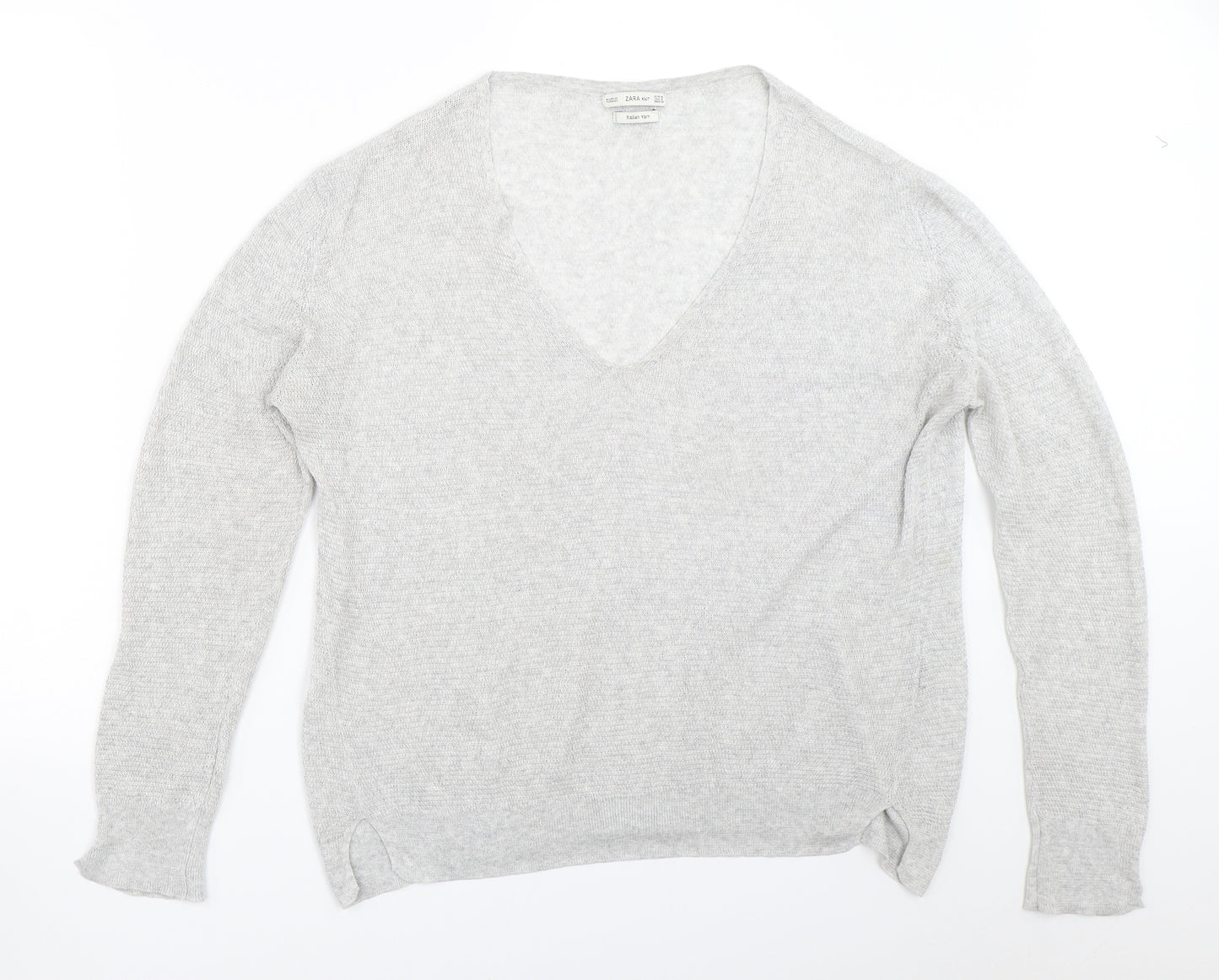 Zara Womens Grey   Pullover Jumper Size M
