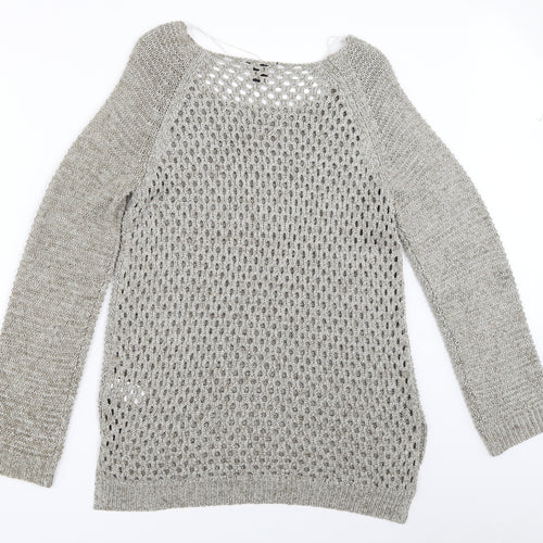 H&M Womens Grey   Pullover Jumper Size M
