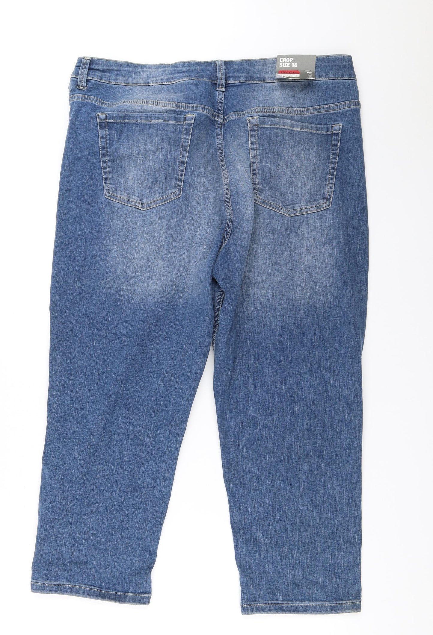 Principles Womens Blue  Denim Cropped Jeans Size 18 L22.5 in