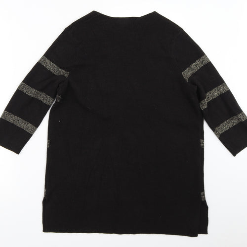 Per Una Womens Brown Striped  Pullover Jumper Size 12
