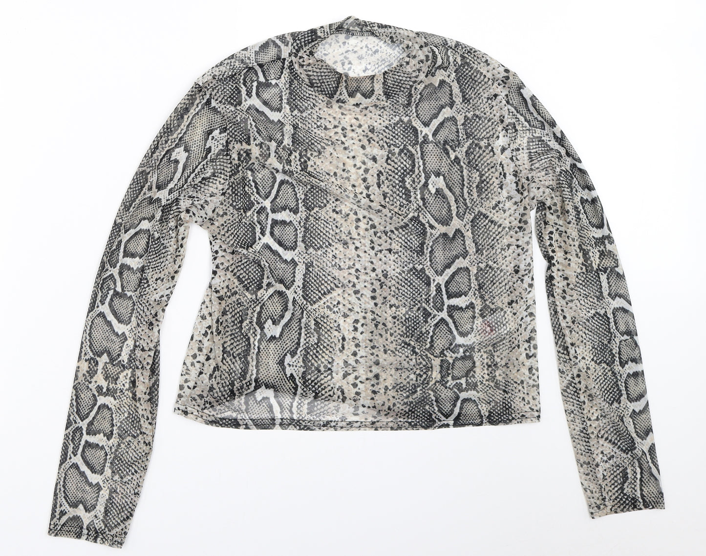 New Look Womens Beige Animal Print  Basic Blouse Size 18