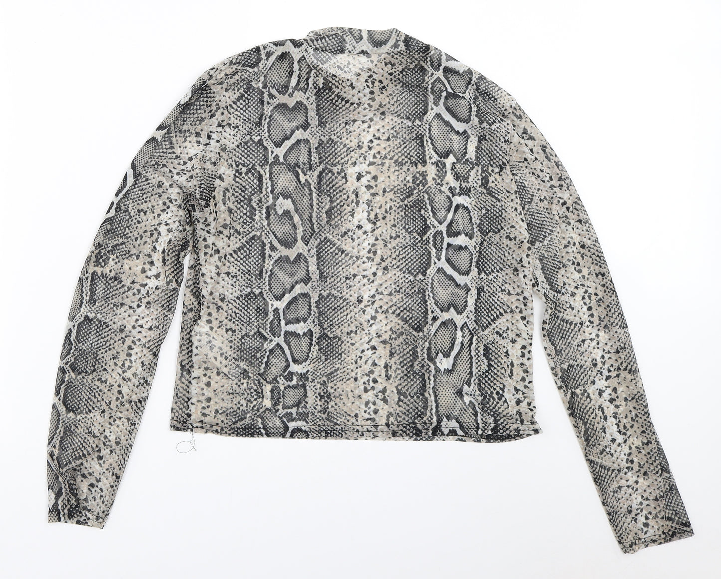 New Look Womens Beige Animal Print  Basic Blouse Size 18