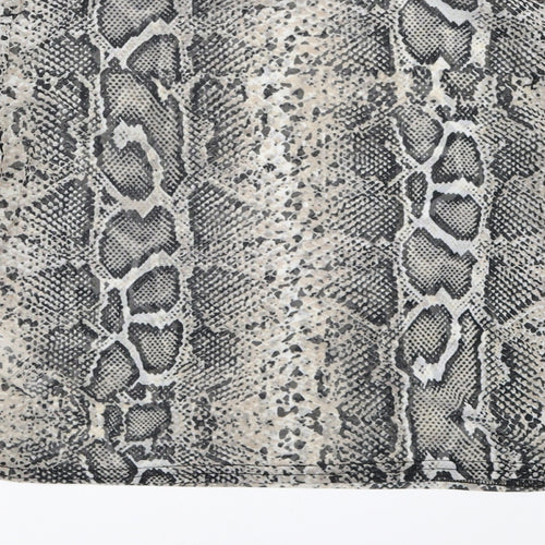 New Look Womens Beige Animal Print  Basic Blouse Size 18